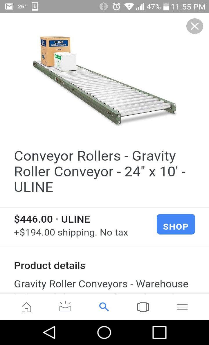 Gravity rollers