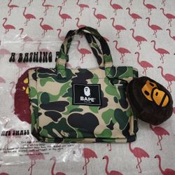 Bundle 2 A bathing ape bape baby milo tote shoulder bag