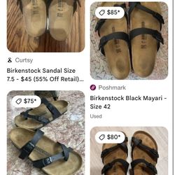 Curtsy Birkenstock Sandal Size L9 M7