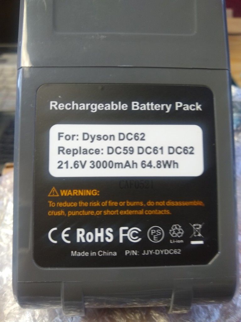 Dyson DC62 Battery Replacement