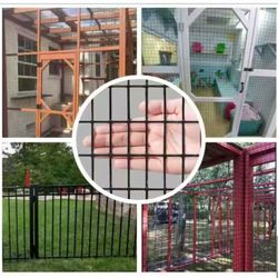 3 ft. x 50 ft. Black PVC Coated Welded Wire Fence with Mesh Size 1/2 in.