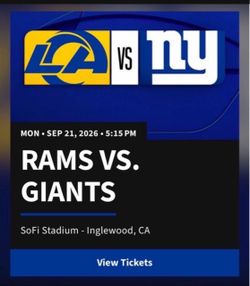 Rams at Giants