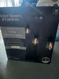 Solar string lights 34 ft long