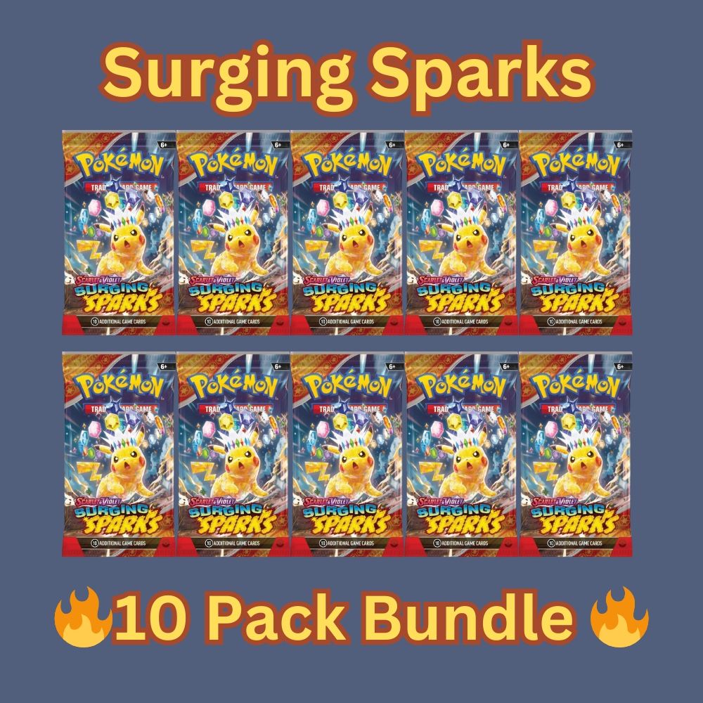 Pokemon Surging Sparks - 10 Pack Bundle Deal!