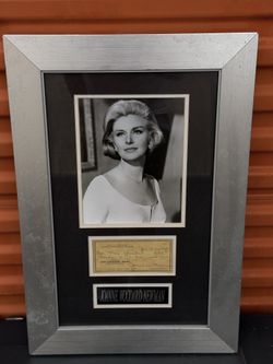 Joanne Woodward Signed 1969 Check Paul Newman Joint Account Framed Autograph