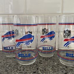 Vintage Buffalo Bills Glasses