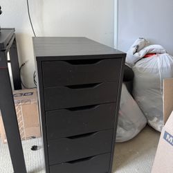 IKEA Alex Drawer, Black/Brown