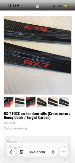 RX-7 FD3S CARBON FIBER door sills