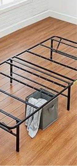 Foldable twin metal bed frame
