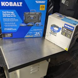 Kobalt cordless brushless jigsaw with battery and case
