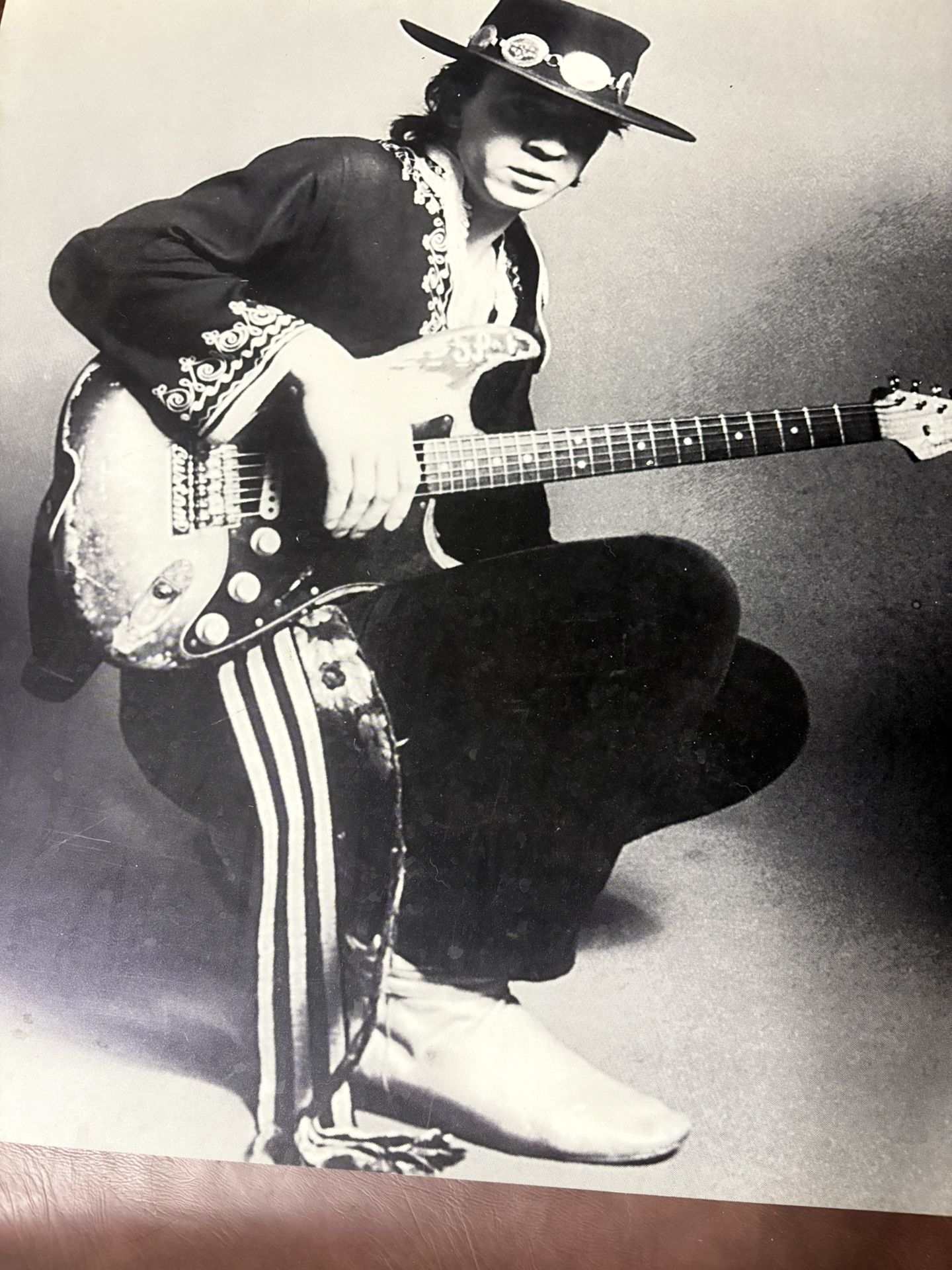 Collectors Dream!!! Rare One Of A Kind/ Stephen Ray Vaughan Poster 26”x 26” Printed On Plastic Sheet( Not Paper