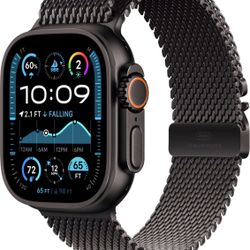 apple watch ultra 2 Black (GPS+Cellular) titanium milanese https://offerup.com/redirect/?o=bG9vcC5vcGVu Box never used unlocked 
