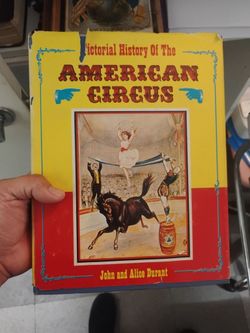 Vintage hardcover book The American circus 1950s