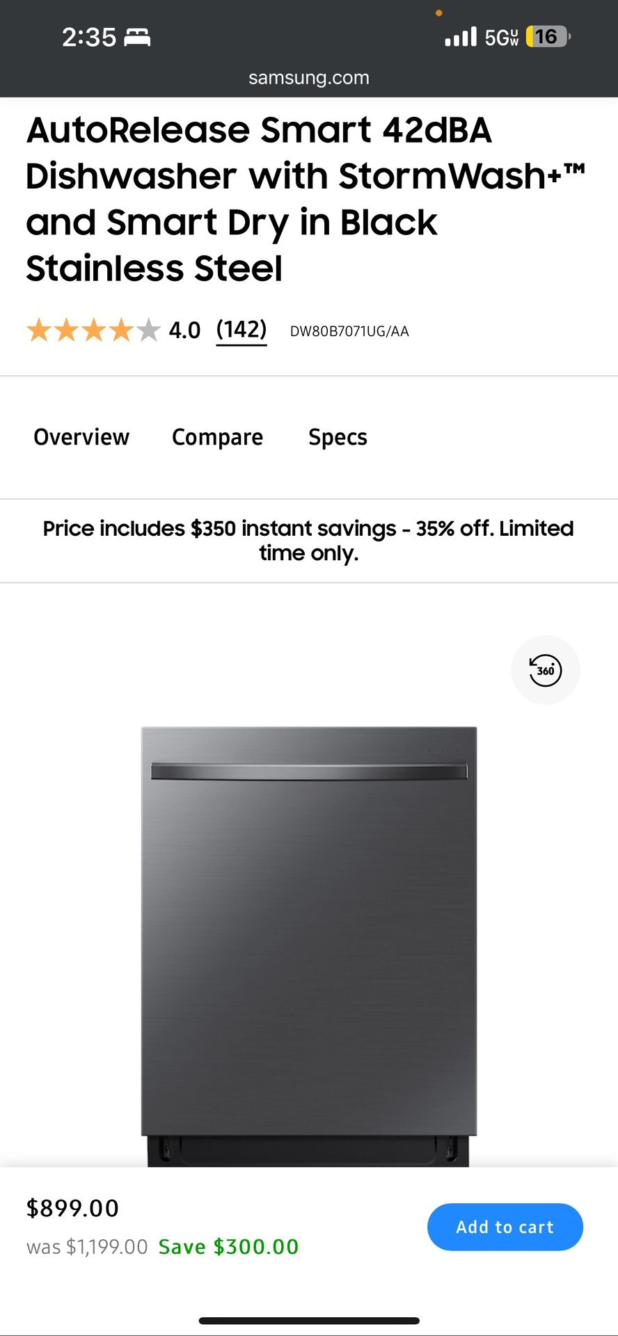 Brand New In Box Dishwasher