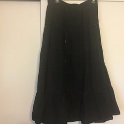 Cute Black Maxi Shirt With Studs On It- Small
