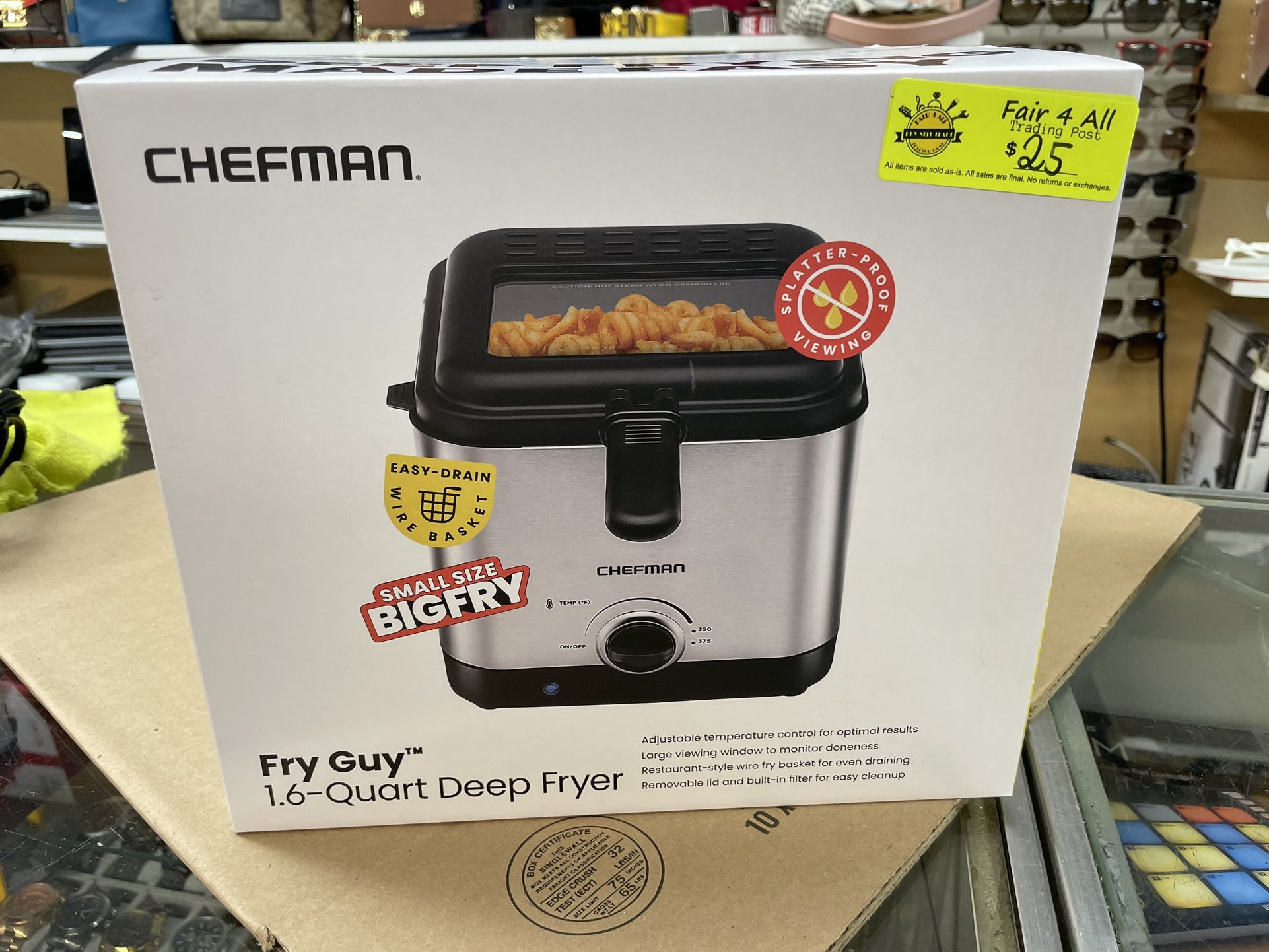 Chef Man Fry Guy 1.6 Quart Deep Fryer 