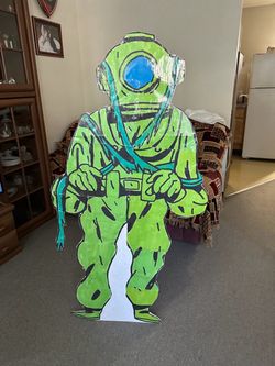 Scooby Doo Halloween Villain Custom Made Cardboard Cutout Ghost of Captain Cutler, 5FT tall