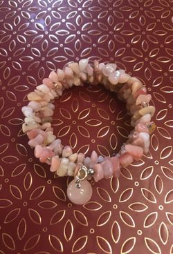Pink opal bracelet