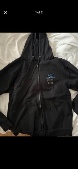 Men’s L anti social club zip up