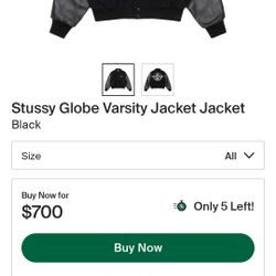 Stussy Globe Varsity Jacket Jacket 