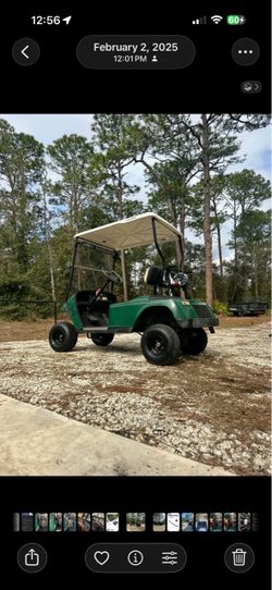 EZGO golf cart lifted new wheels