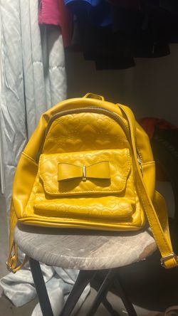Yellow mini backpack