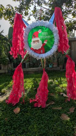 Handmade Christmas Piñata Santa Claus | Piñata en forma de estrella