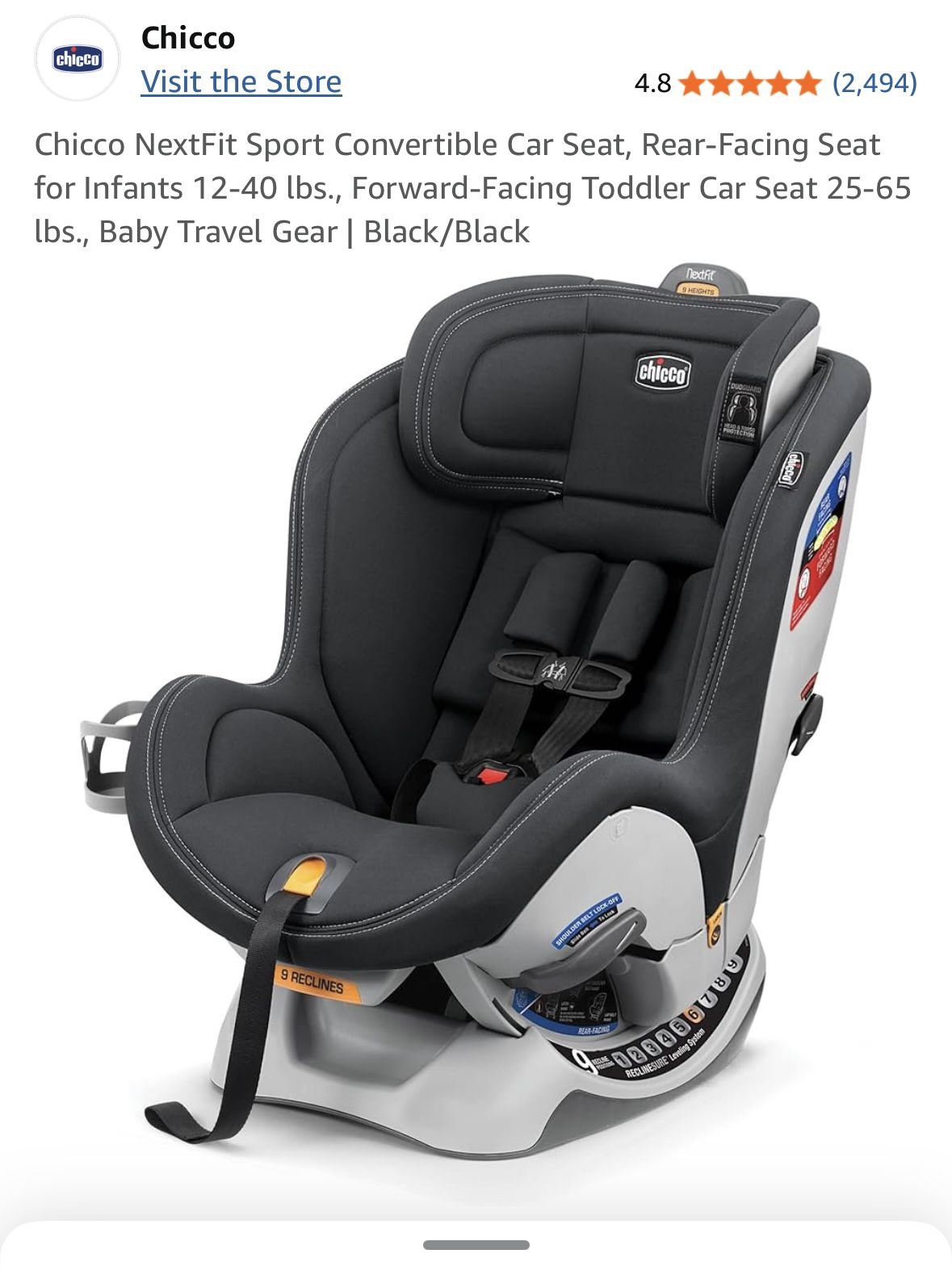 Nextfit Convertible Car Chicco Nextfit Model 10840 Infant Seats