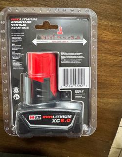Milwaukee new 6ah battery M12