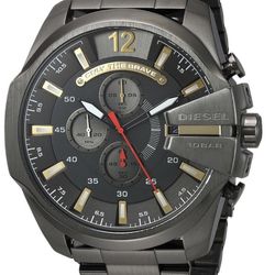 Diesel Mega Chief Gunmetal Watch 