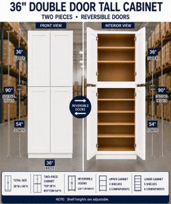 Pantry 36” By 90 two pieces