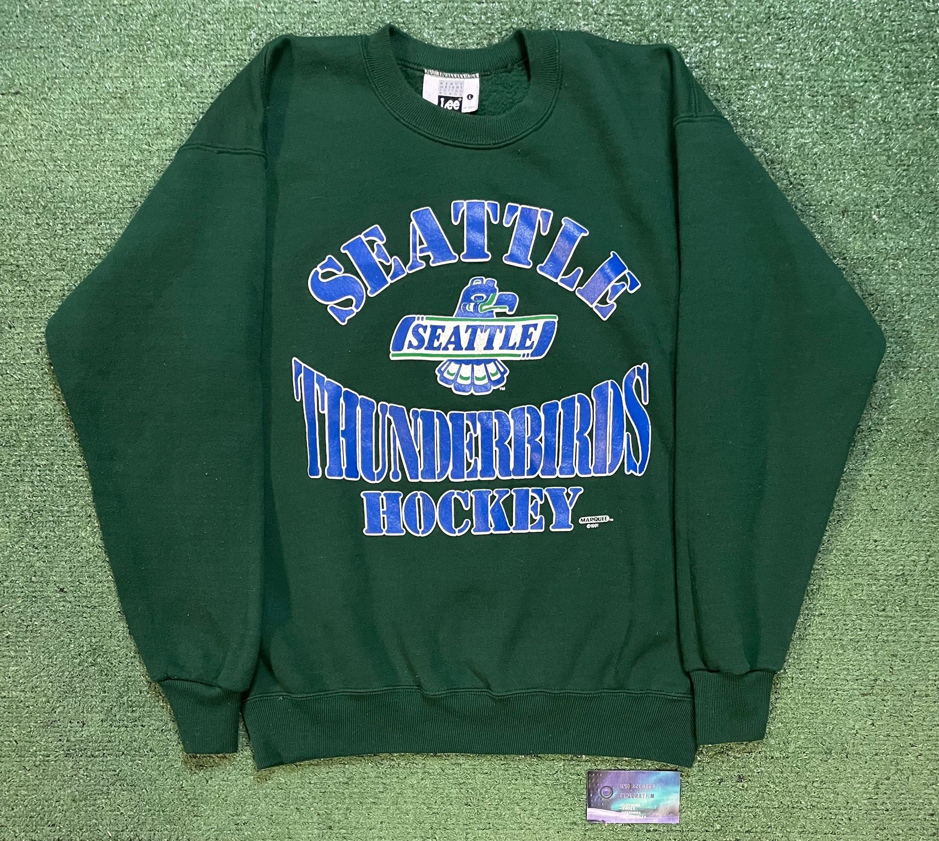Vintage 1990s Seattle Thunderbirds hockey jersey crewneck