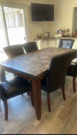 6 chairs kitchen table