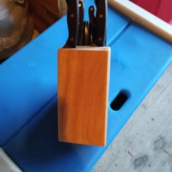 Chicago Cutlery Knifes And Block 