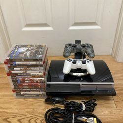 Sony PS3 Bundle Games And Power Cord