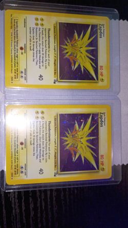 Pokemon Zapdos From Fossil Set Price Is Each Have Two