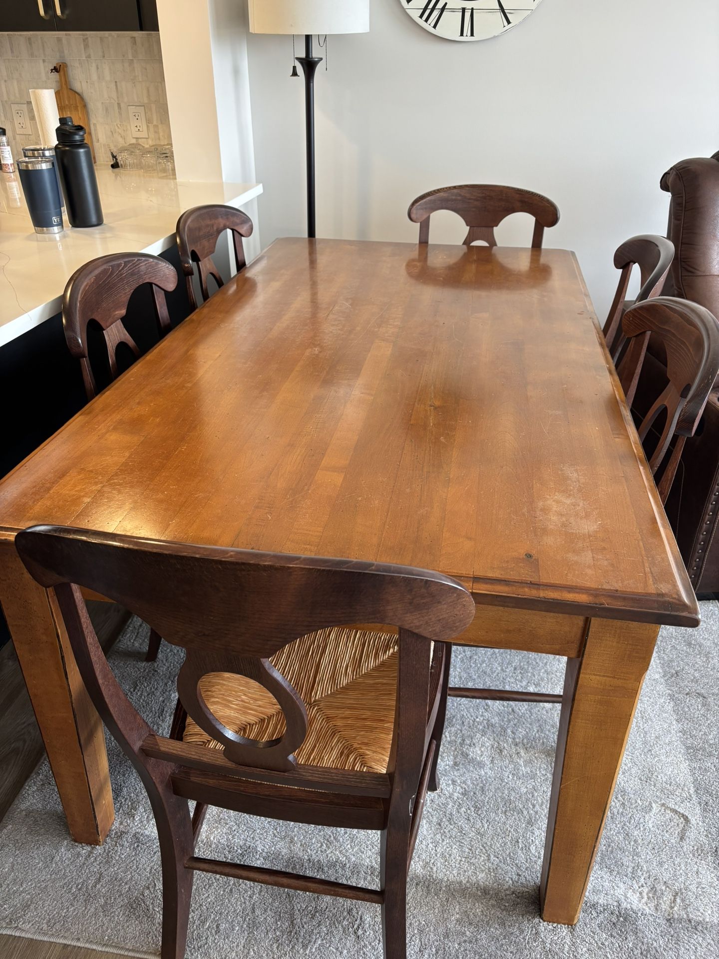 Pottery Barn Dining Table + 6 Chairs 
