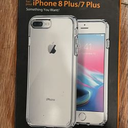 I Phone Case Clear Fits 7/8 Plus 