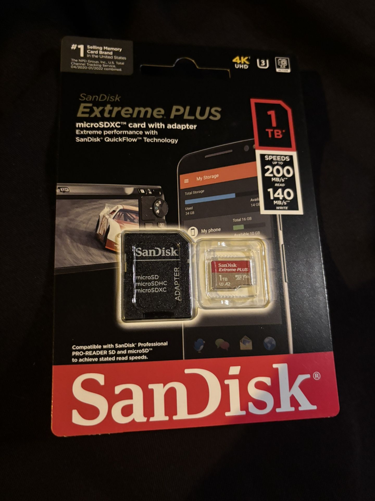 SanDisk - Extreme PLUS 1TB microSD Memory Card