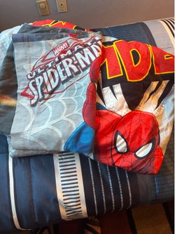 Spider-Man comforter and pillowcase