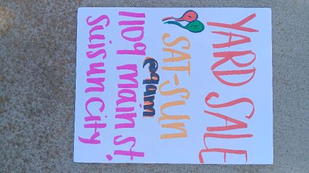 YARD SALE...RAIN OR SHINE