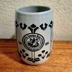 Vintage St. Georgen Bräu Kellerbier German Beer Stein – 0.5L Ceramic Mug, Buttenheim Brewery