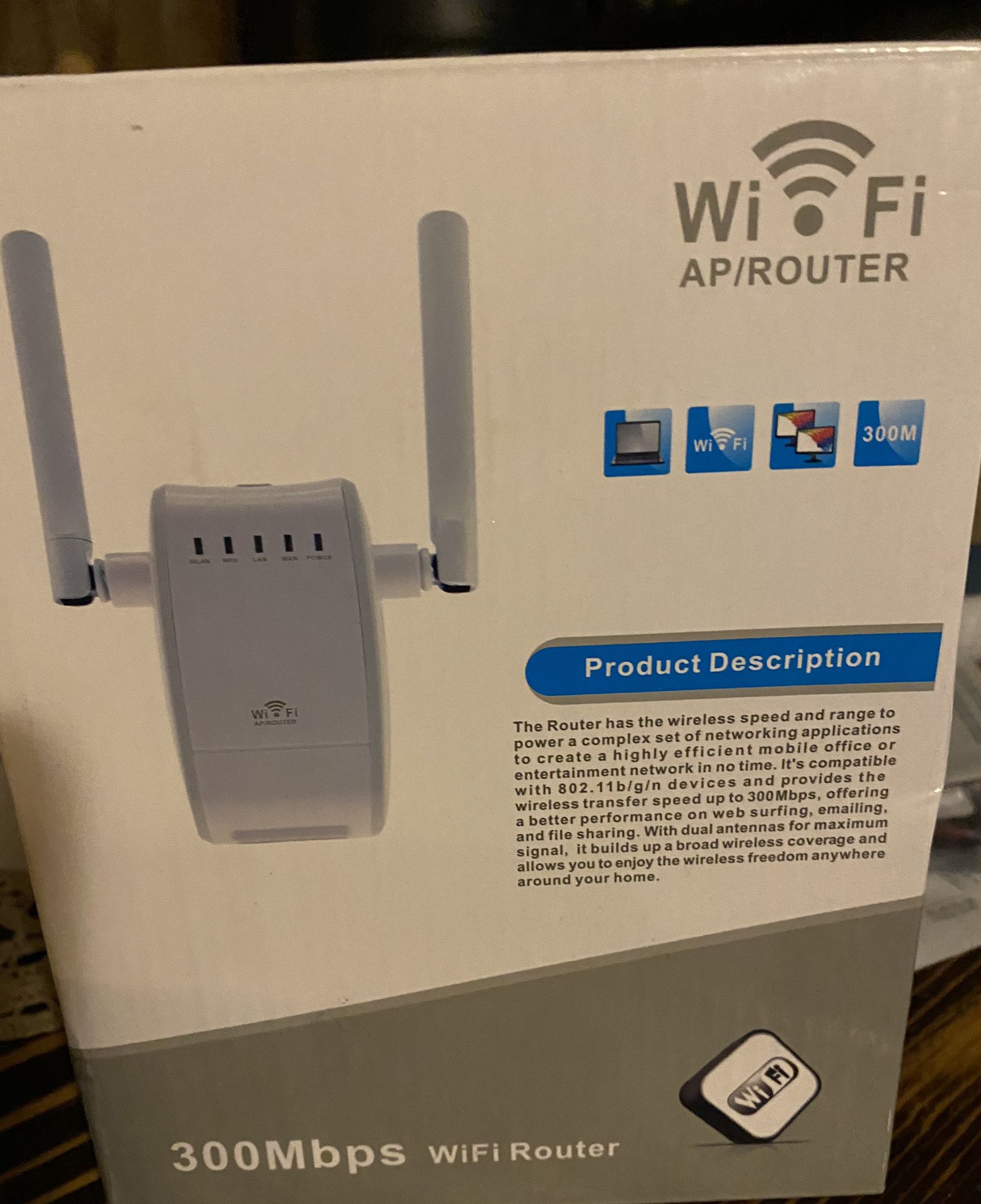 URANT Wireless Router 300Mbps WiFi Extender Repeater Amplifier Wireless Access..
