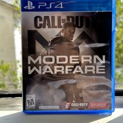 CALL OF DUTY: MODERN WARFARE PS4