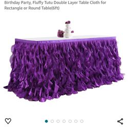 Purple Table Skirts 