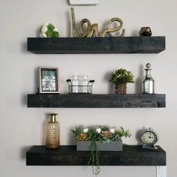 Floating Shelves Accent Walls