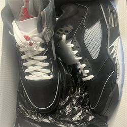 Jordan 5 Black Metallic Reimagined Size 10 New