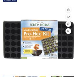 Ferry Morse Pro-Hex Seed Starting Tray 72 Cells - Reusable Plastic Tray