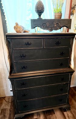 Black Farmhouse style 7 dr Dresser