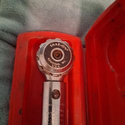 Snap-On 1/2" Drive Adjustable FixedRatchet ClickType Torque Wrench